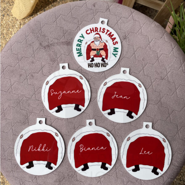 Santas Ho Hos Bauble Ornament - Image 5