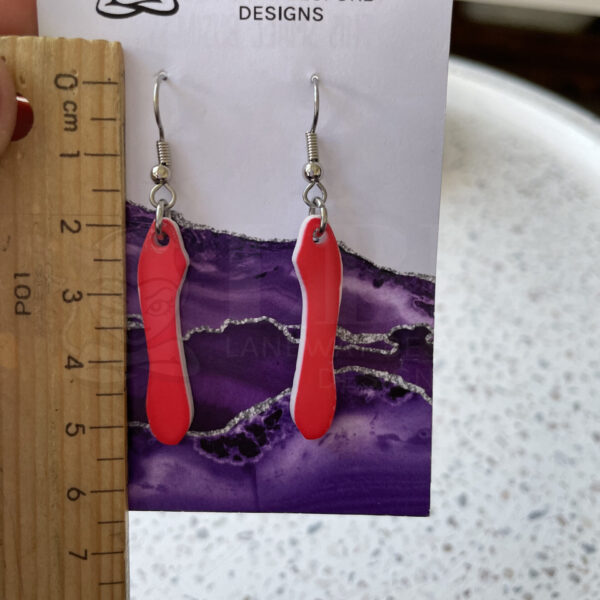 Red Dildo Earrings P/M - Image 6