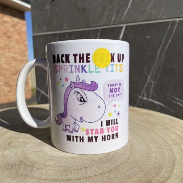 Back Up Unicorn Coffee Mug