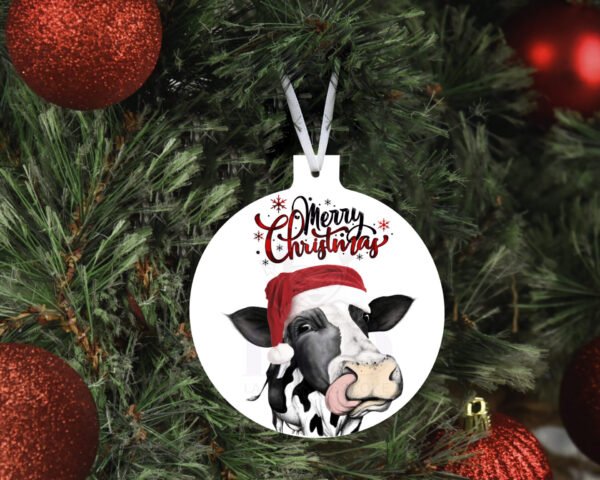 Cow Christmas Bauble