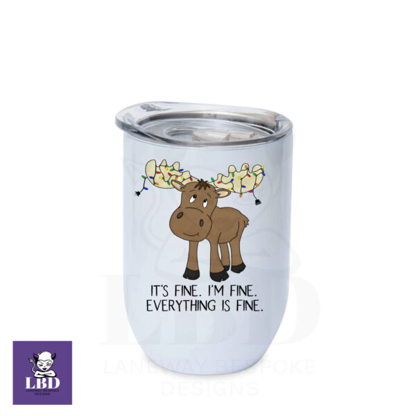 I'm Fine Christmas Wine Cup