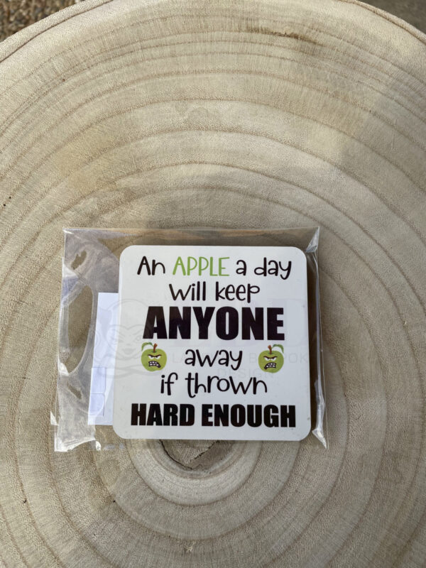 Apple a Day Square Magnet P/M