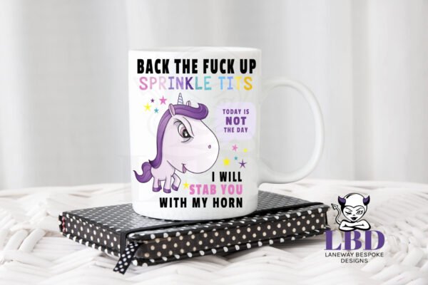 Back Up Unicorn Coffee Mug - Image 3