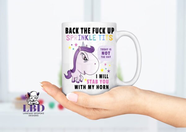 Back Up Unicorn Coffee Mug - Image 2