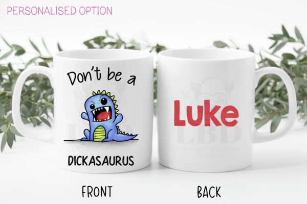 Dickasaurus Ceramic Coffee mug - Image 2