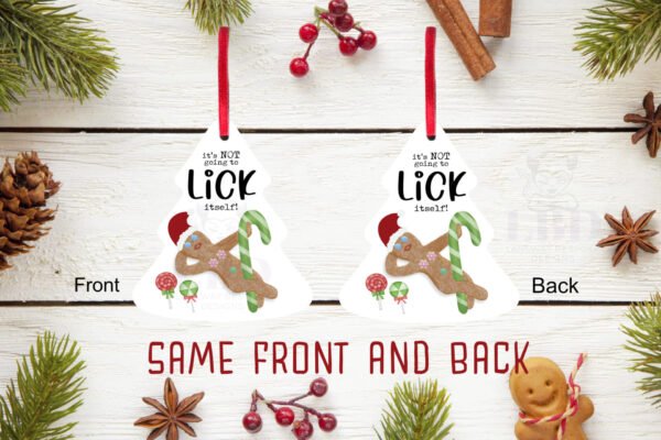 Lick itself Tree Xmas Ornament - Image 3