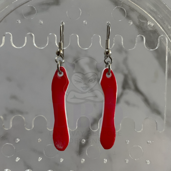 Red Dildo Earrings P/M - Image 4