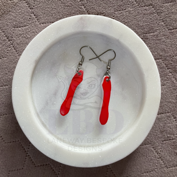 Red Dildo Earrings P/M