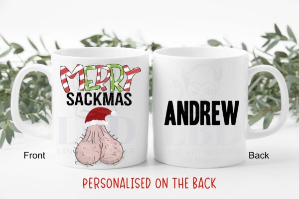 Merry Sackmas Ceramic Mug - Image 2